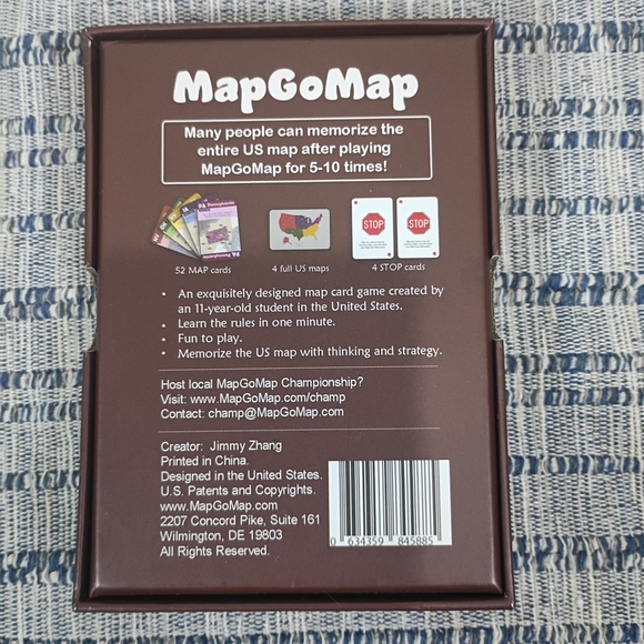 MapGoMap Map Memory Card Game USA Geography Learning - Picture 6 of 6